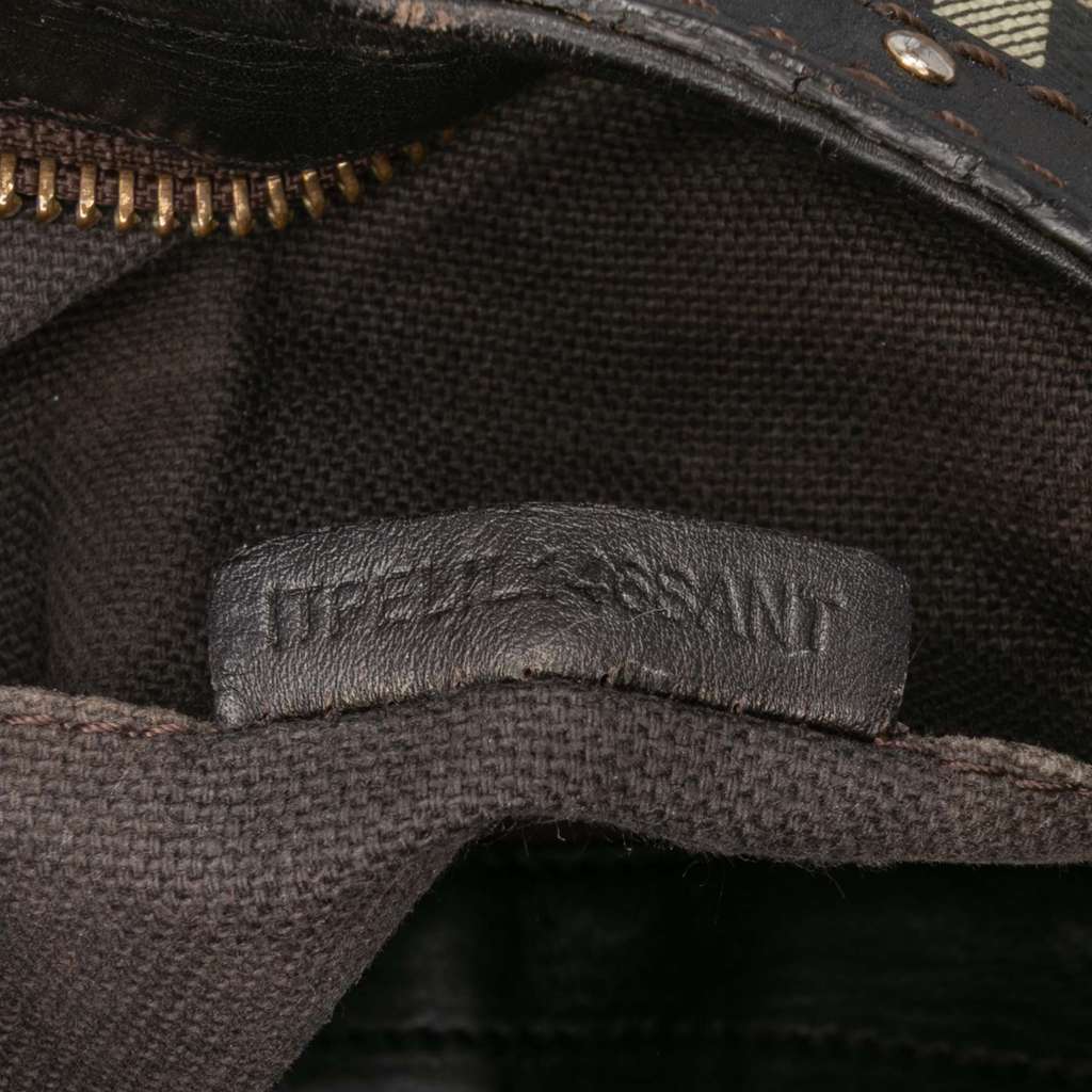 Burberry Haymarket Check Coated Canvas Hobo Bag - Detail 1