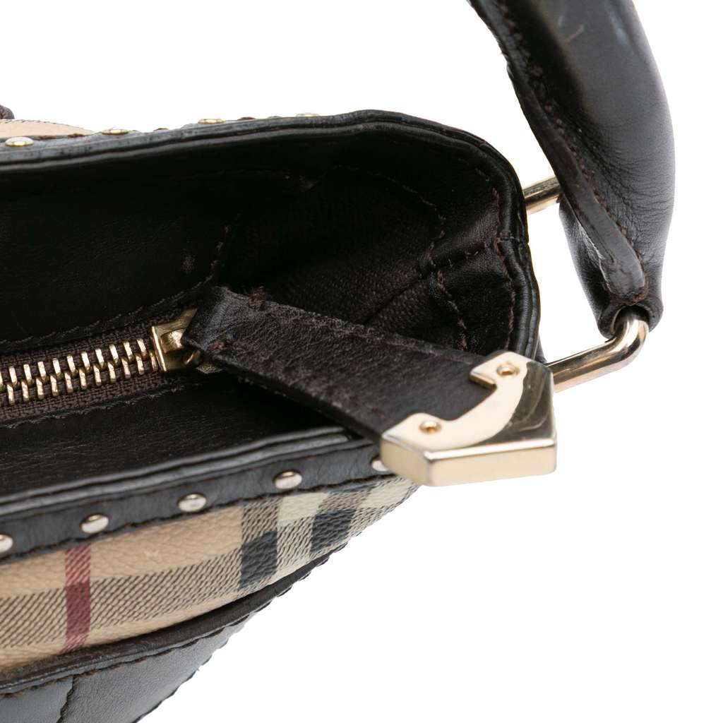 Burberry Haymarket Check Coated Canvas Hobo Bag - Detail 2