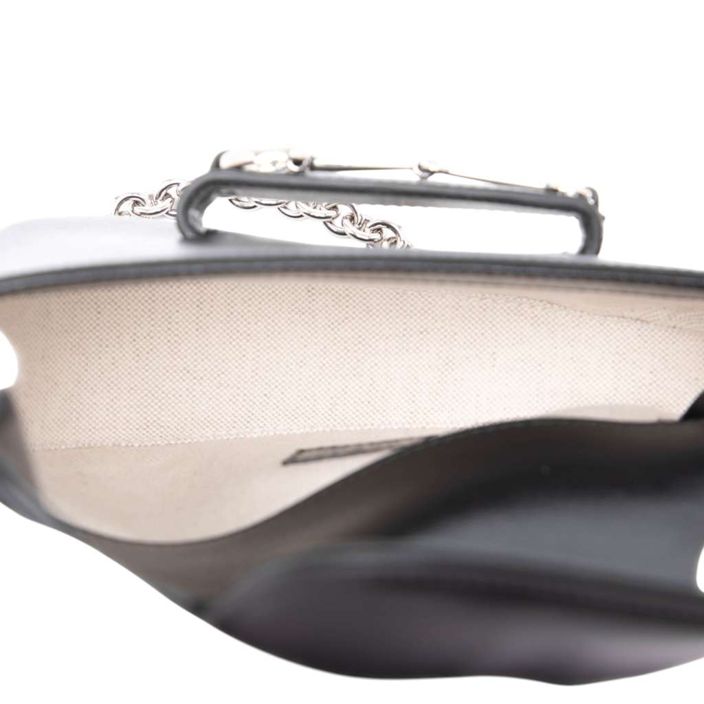 Gucci Mini Leather Asymmetric Horsebit 1955 Satchel - 4