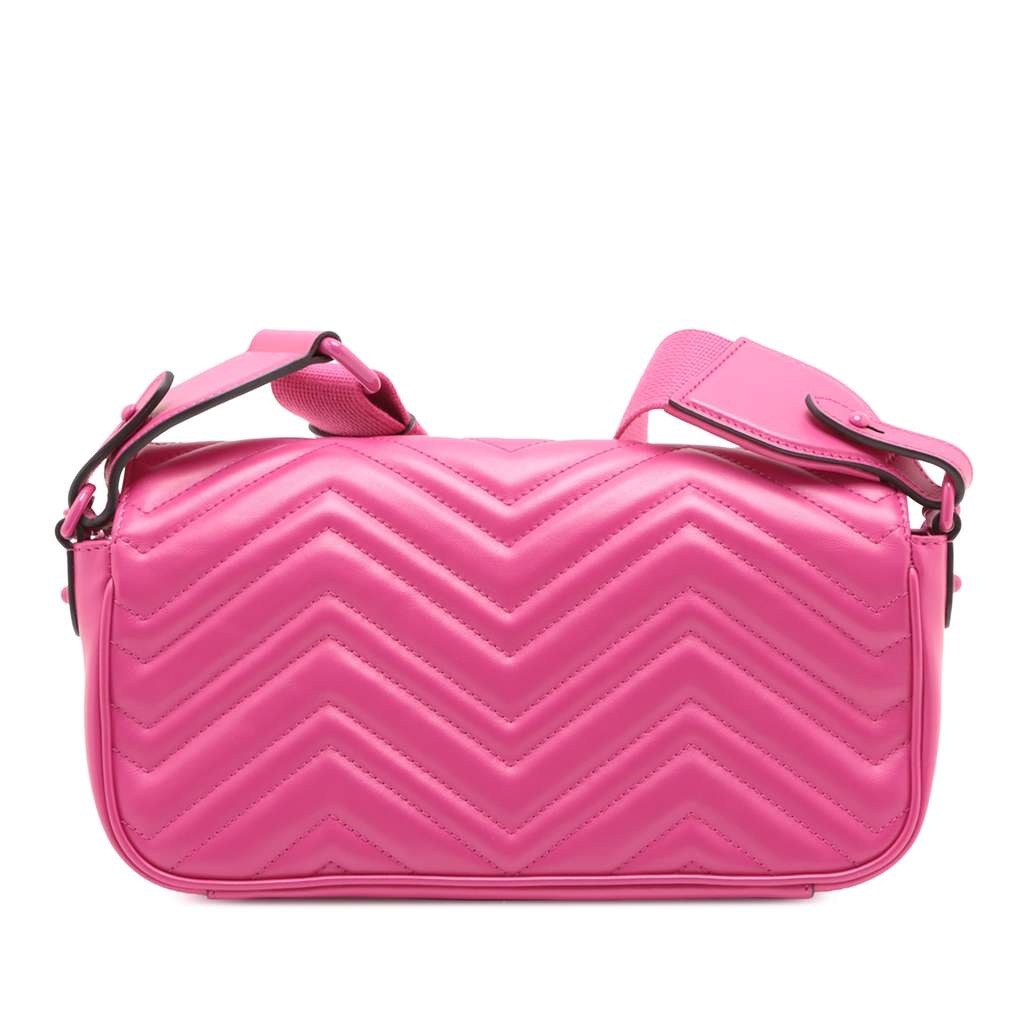 Gucci Small Calfskin GG Marmont 2.0 Satchel - 2