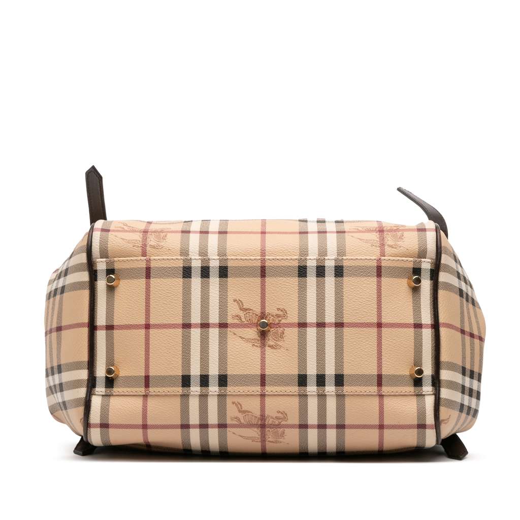 Burberry Small Haymarket Check Coated Canvas Canterbury Tote - Image 6