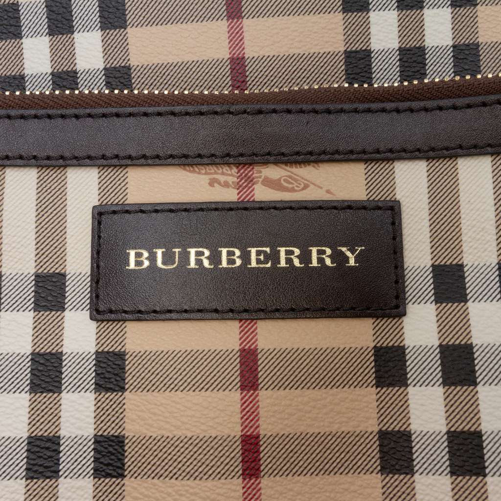 Burberry Small Haymarket Check Coated Canvas Canterbury Tote - Side view