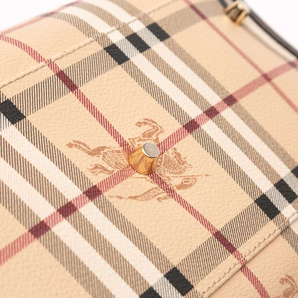 Burberry Small Haymarket Check Coated Canvas Canterbury Tote - Detail 1