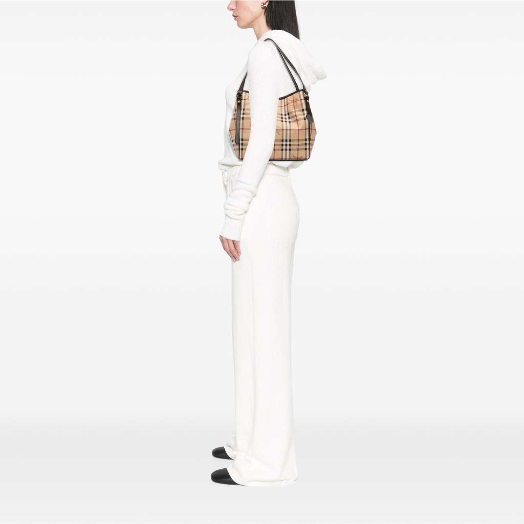 Burberry Small Haymarket Check Coated Canvas Canterbury Tote - Image 11