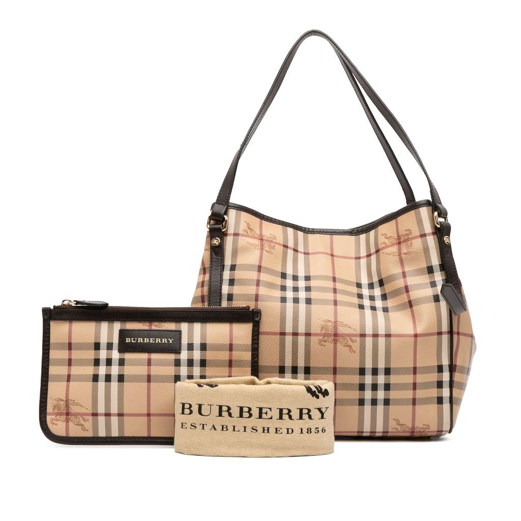 Burberry Small Haymarket Check Coated Canvas Canterbury Tote - Image 12