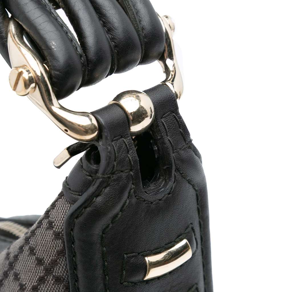 Gucci Medium Diamante Canvas Techno Horsebit Hobo - Image 10