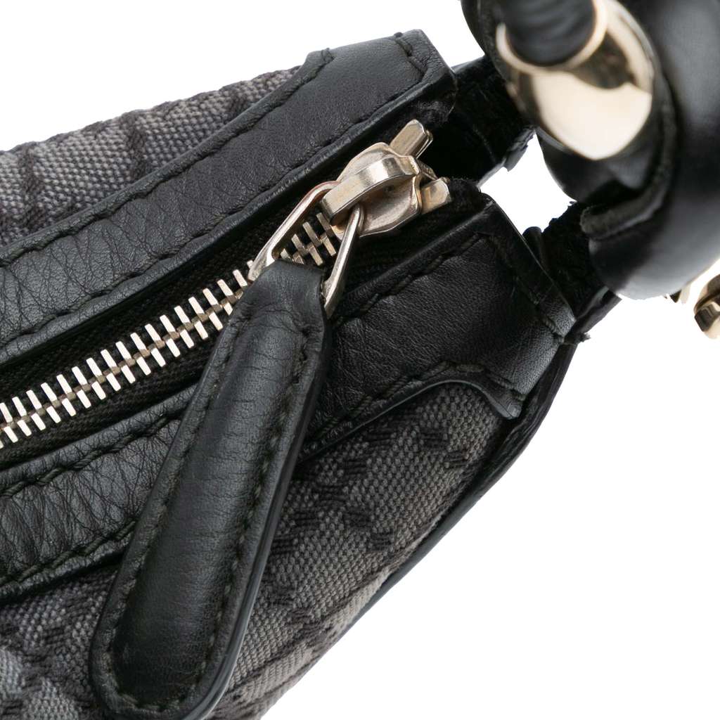 Gucci Medium Diamante Canvas Techno Horsebit Hobo - Image 12