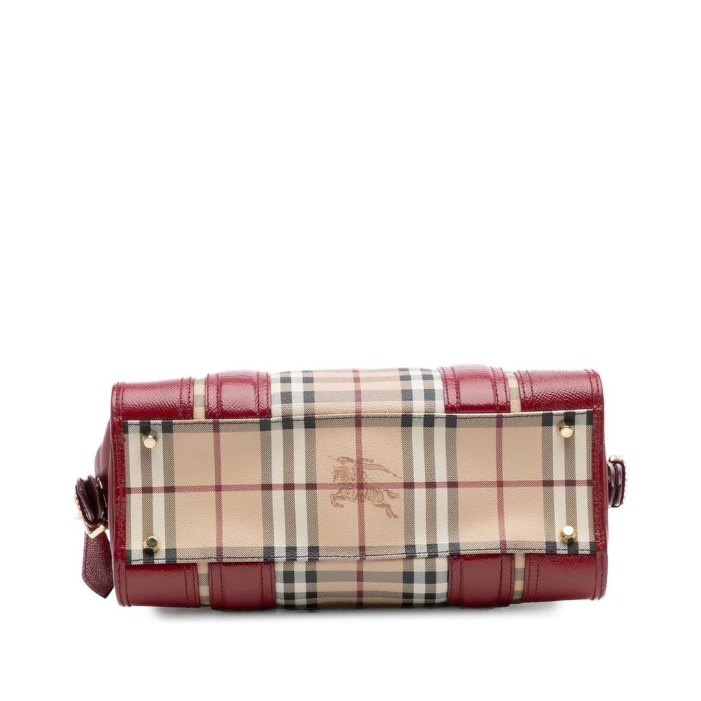 Burberry Haymarket Check Coated Canvas Minford Portrait Satchel - 3