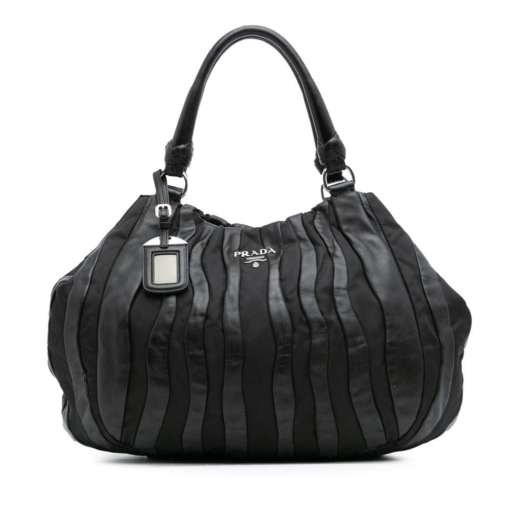 Prada Tessuto Nappa Waves Tote