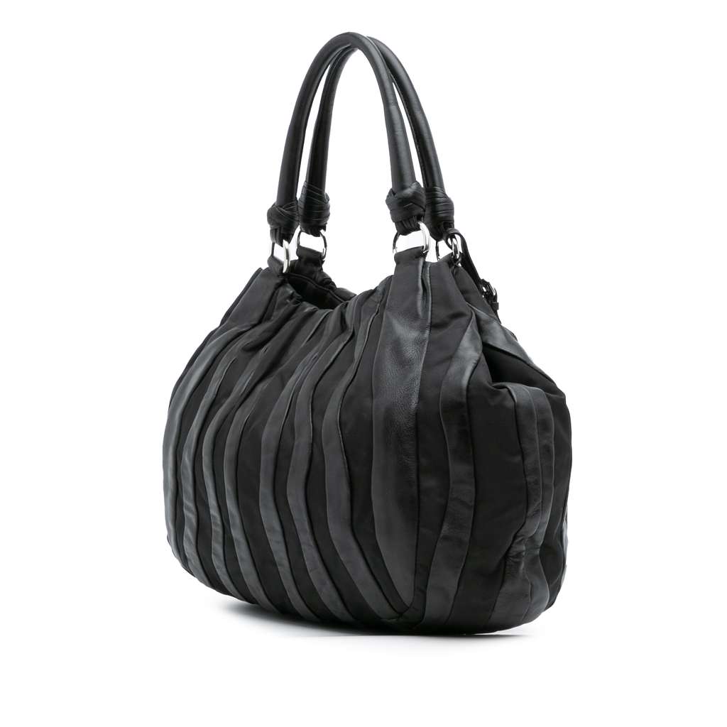 Prada Tessuto Nappa Waves Tote - Back view