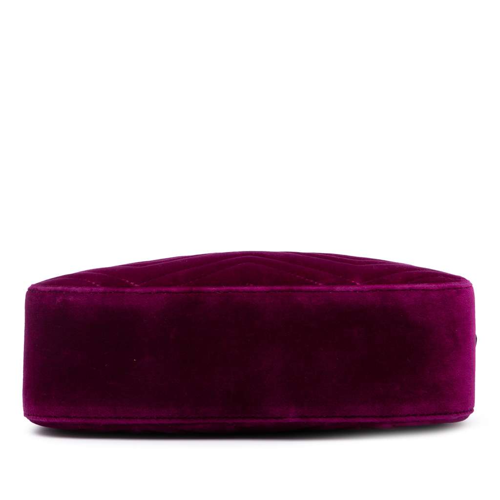 Gucci Small GG Marmont Matelasse Velvet Crossbody - 3