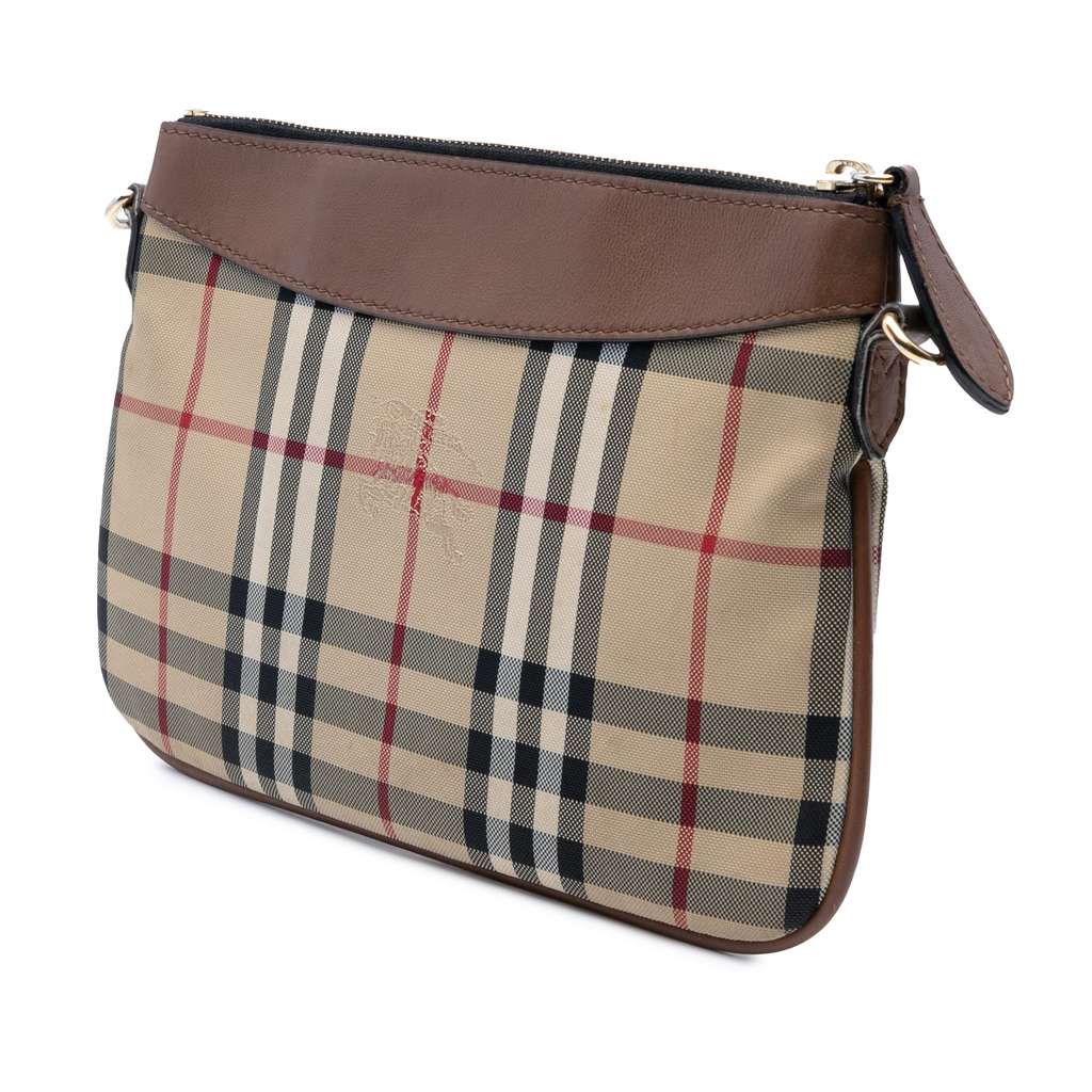 Burberry Haymarket Check Canvas Peyton Crossbody - 2