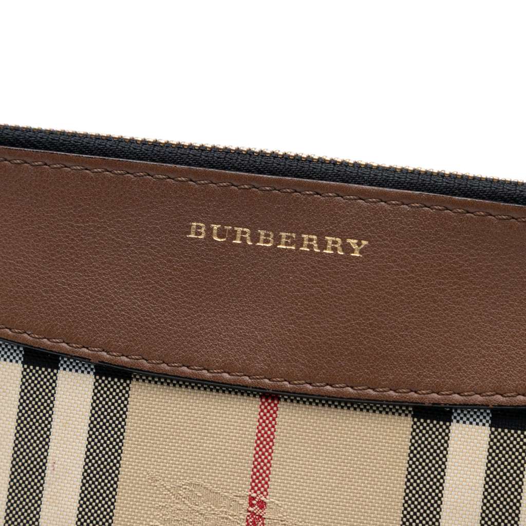 Burberry Haymarket Check Canvas Peyton Crossbody - 5