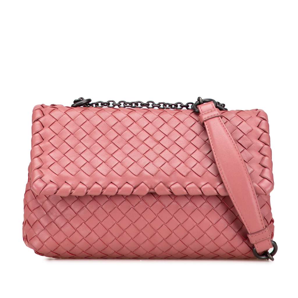 Bottega Veneta Baby Nappa Intrecciato Olimpia Crossbody