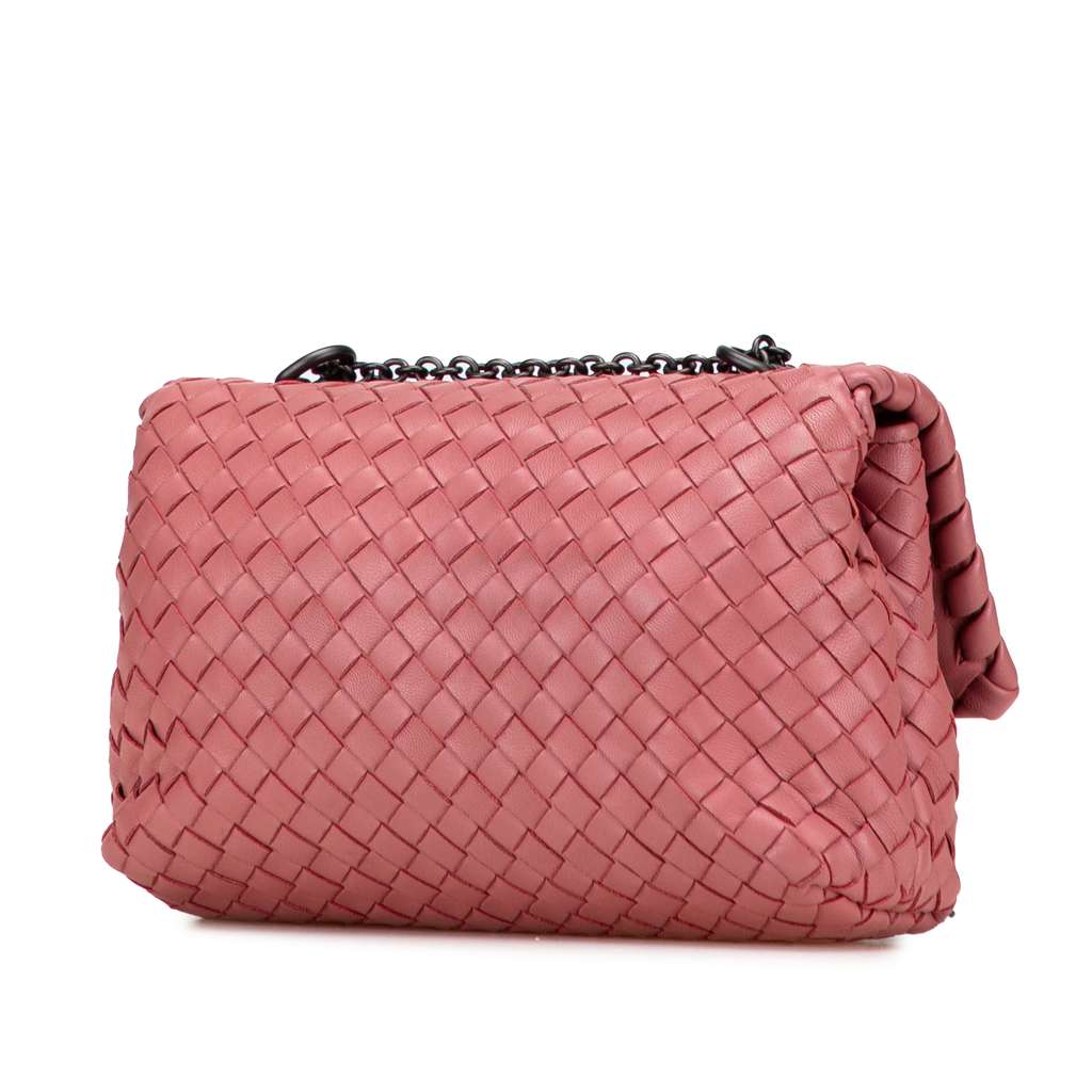 Bottega Veneta Baby Nappa Intrecciato Olimpia Crossbody - Back view