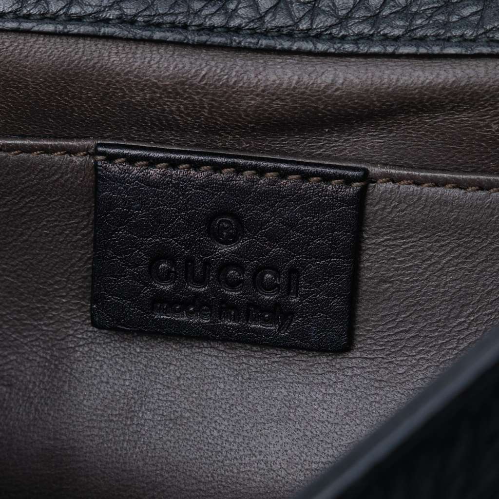 Gucci Small Leather Studded Miss Bamboo Crossbody - Side view