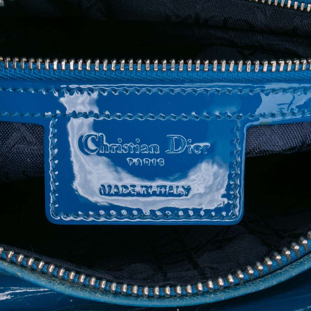 Dior Large Patent Cannage Lady Dior - Side view