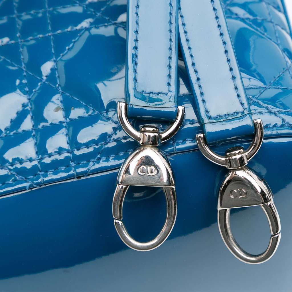 Dior Large Patent Cannage Lady Dior - Image 11