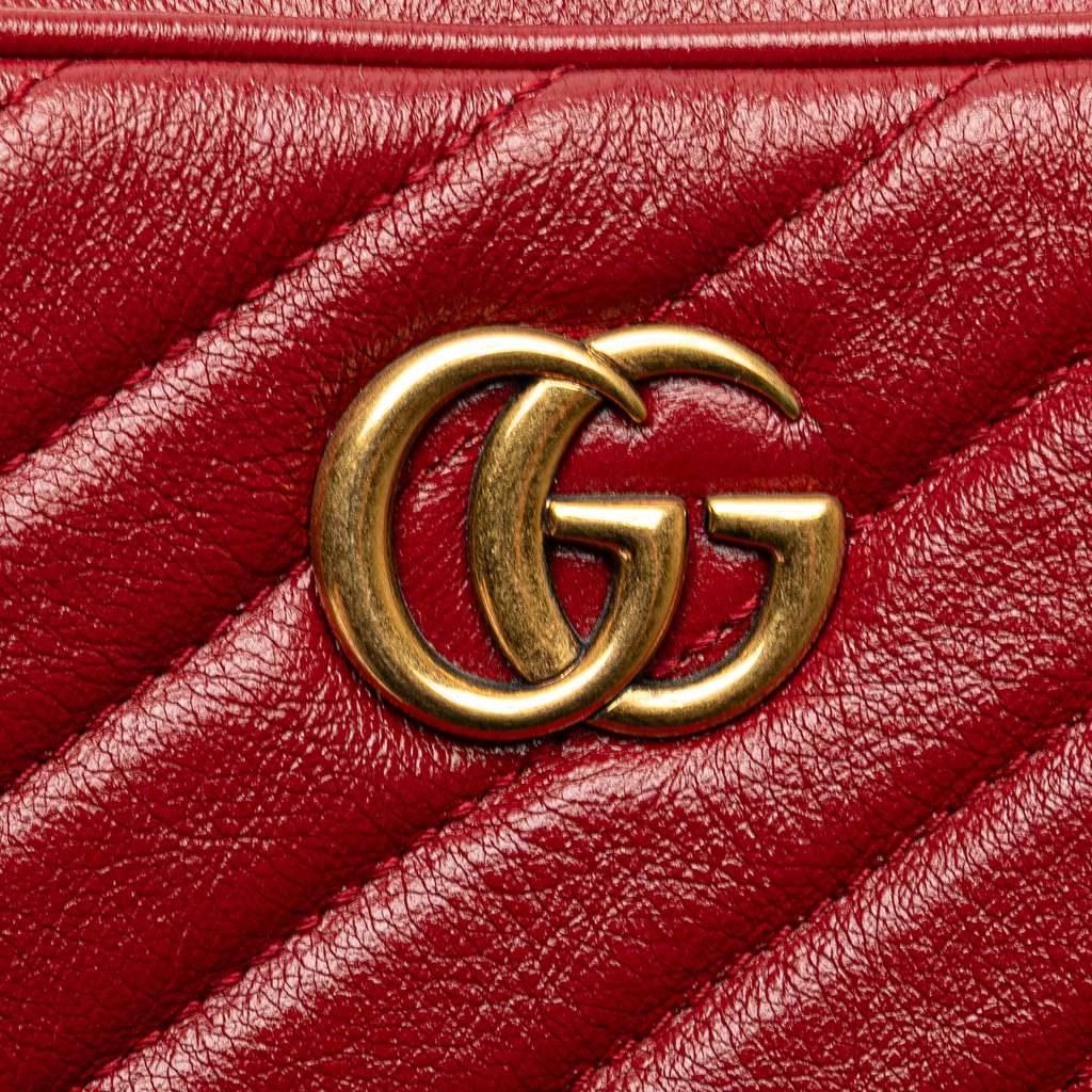 Gucci GG Marmont Matelasse Leather Double Zip Crossbody - Image 10