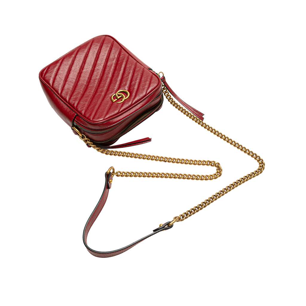 Gucci GG Marmont Matelasse Leather Double Zip Crossbody - Image 11