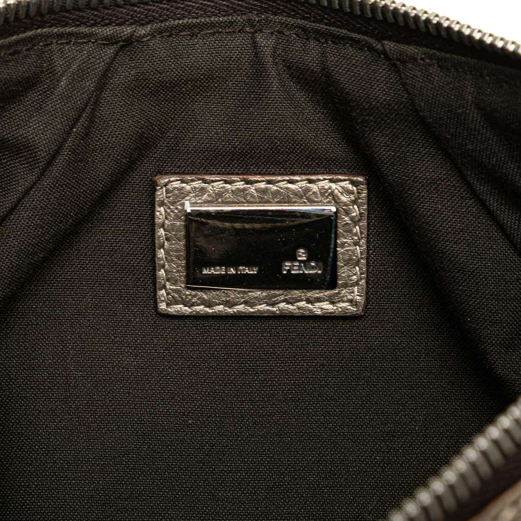 Fendi Zucchino Canvas Chain Pochette - Side view