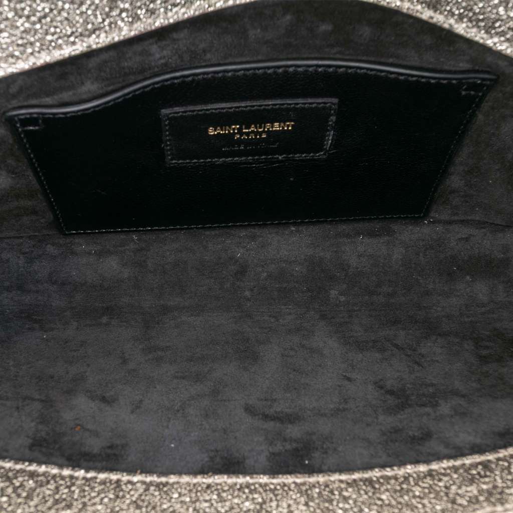 Saint Laurent Metallic Textured Calfskin Classic Monogram Cassandre Crossbody - 4