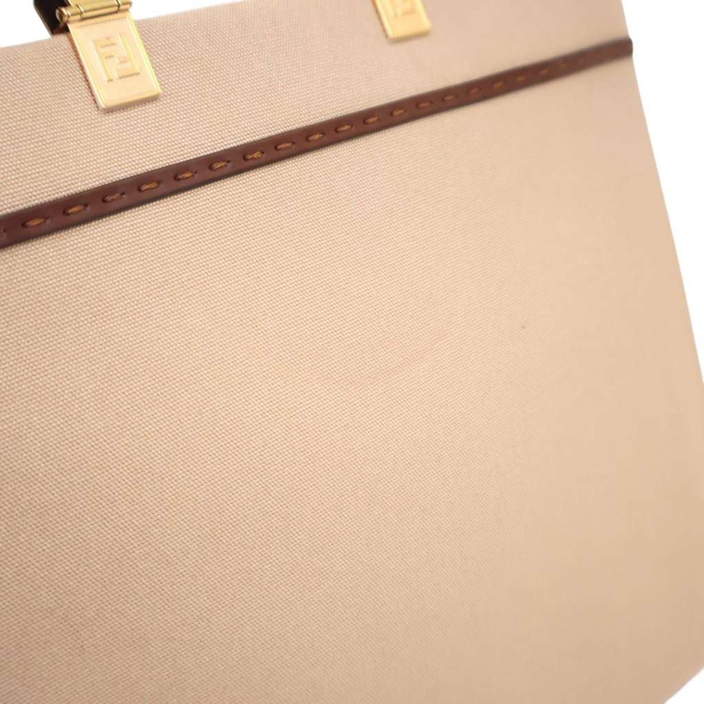 Fendi Medium Canvas Sunshine Shopper Tote - Image 11