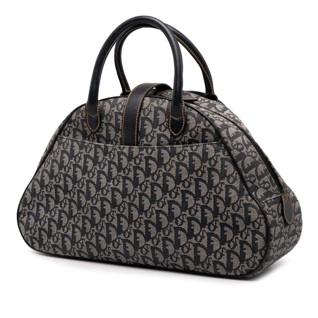 Dior Diorissimo Canvas Double Saddle Bowler Bag - 2