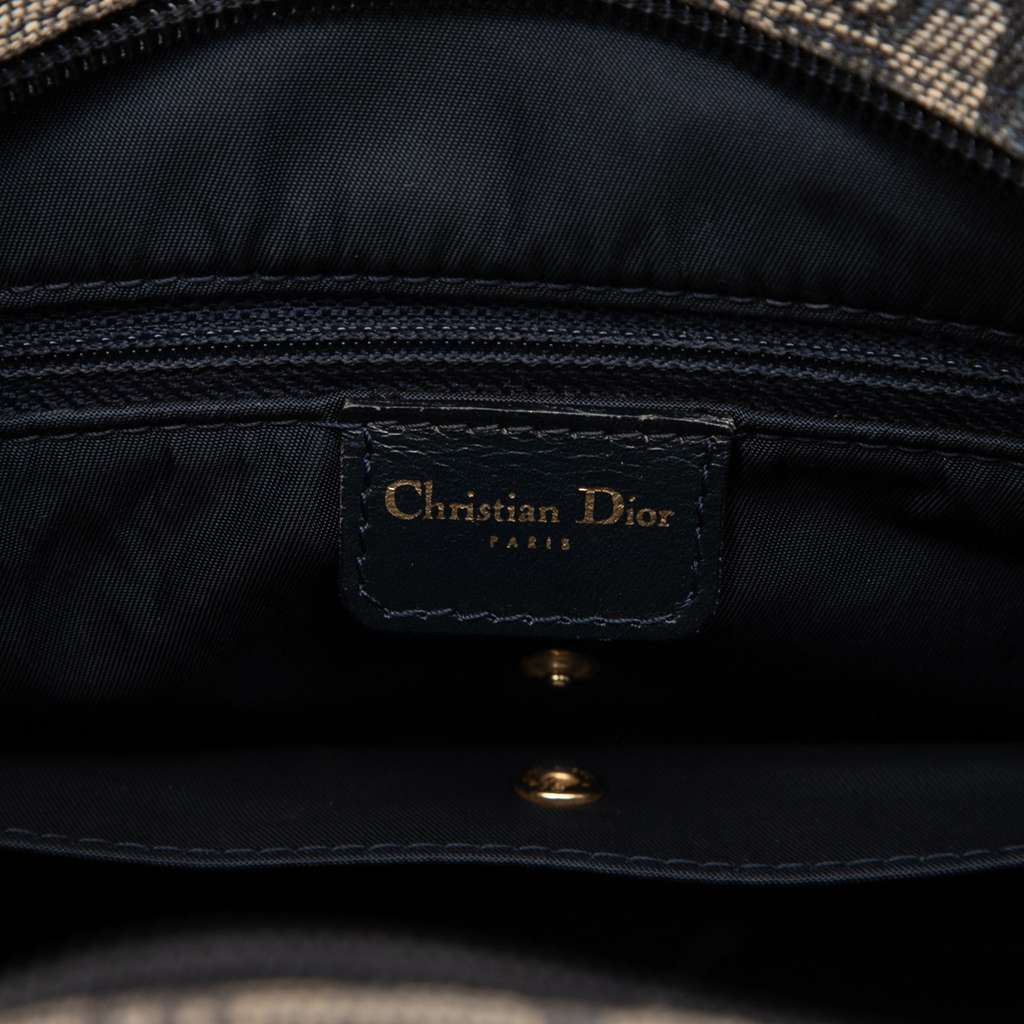 Dior Diorissimo Canvas Double Saddle Bowler Bag - 5