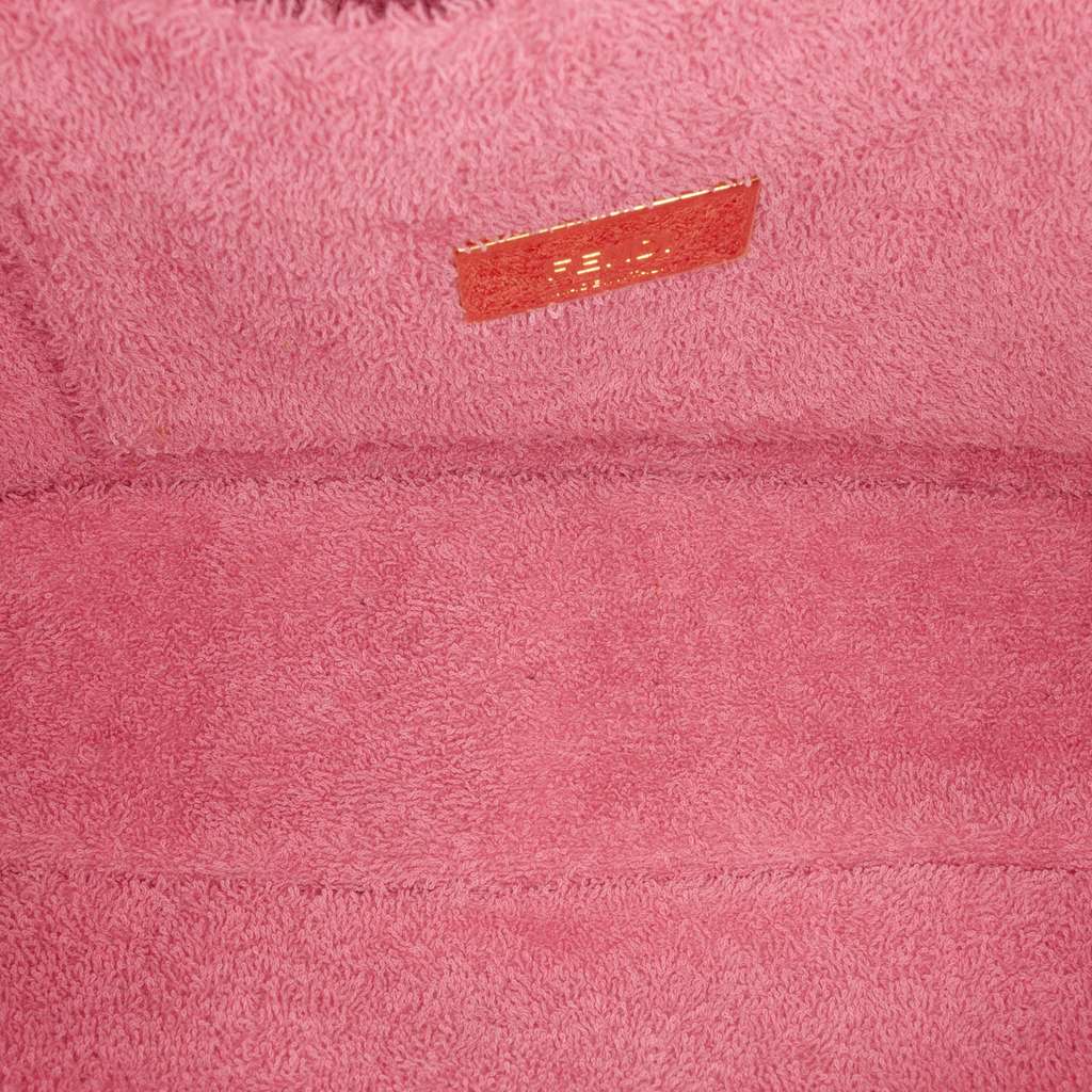 Fendi Embossed Terry Cloth FF 1974 Convertible Belt Baguette - 4