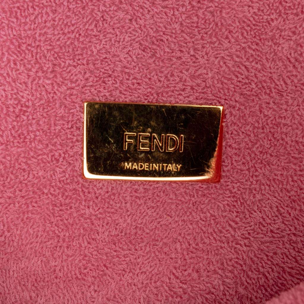 Fendi Embossed Terry Cloth FF 1974 Convertible Belt Baguette - Side view