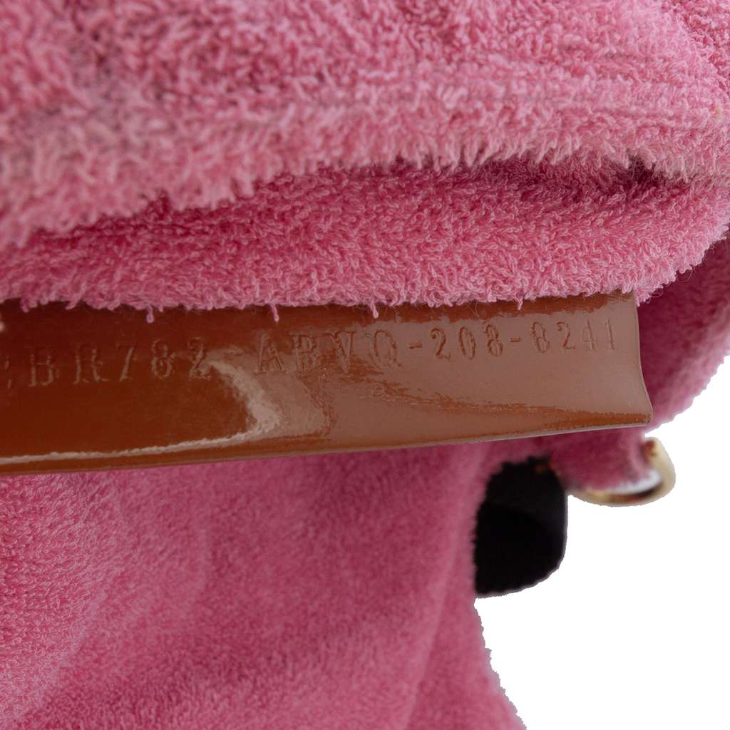 Fendi Embossed Terry Cloth FF 1974 Convertible Belt Baguette - Detail 1