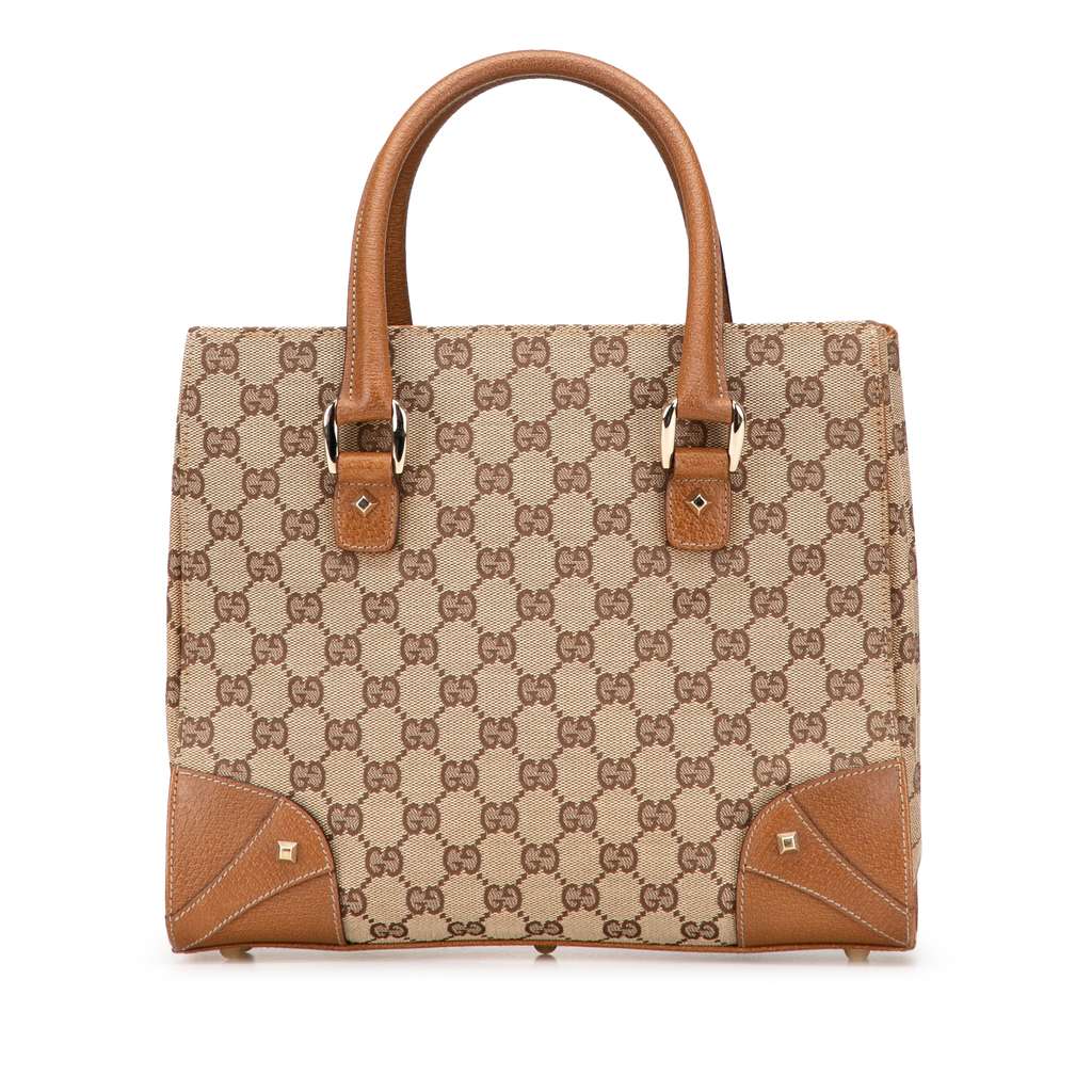 Gucci GG Canvas Nailhead Handbag