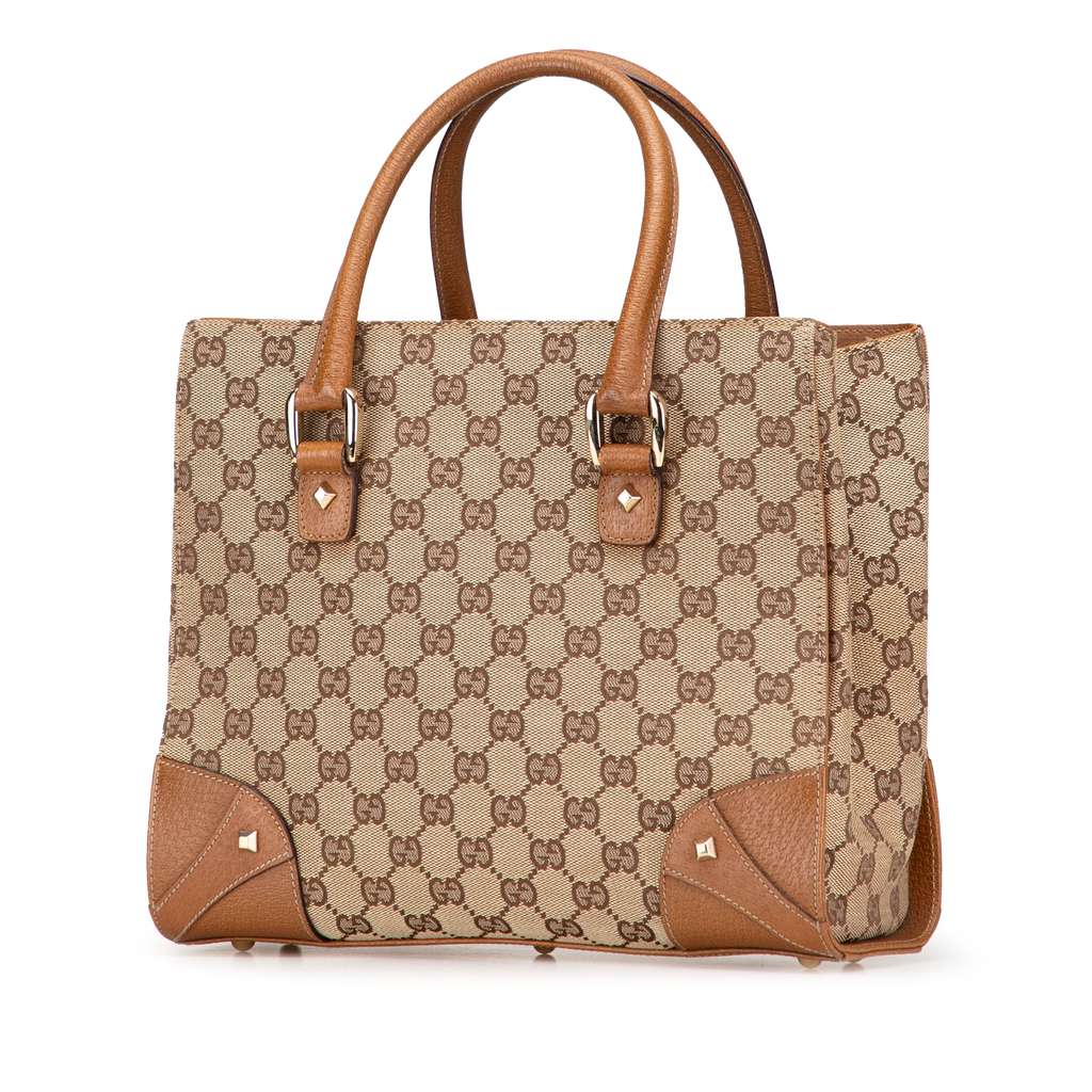 Gucci GG Canvas Nailhead Handbag - 2