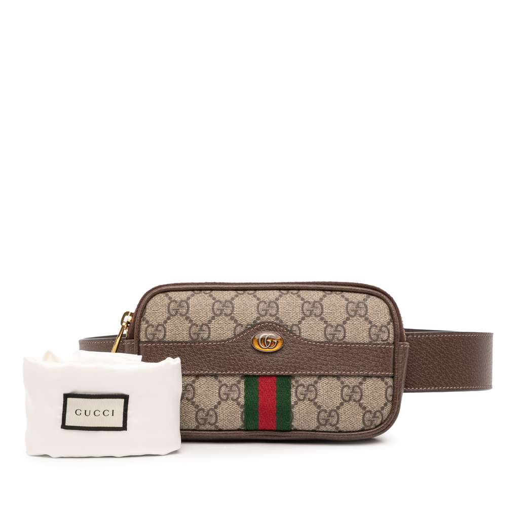Gucci Small GG Supreme Web Ophidia Belt Bag - Image 12
