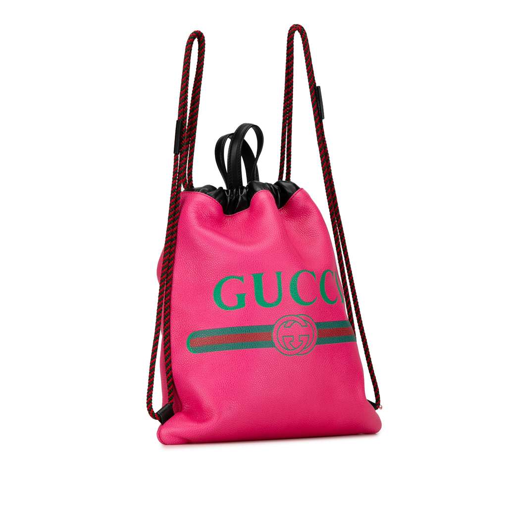 Gucci Logo Drawstring Backpack - 2
