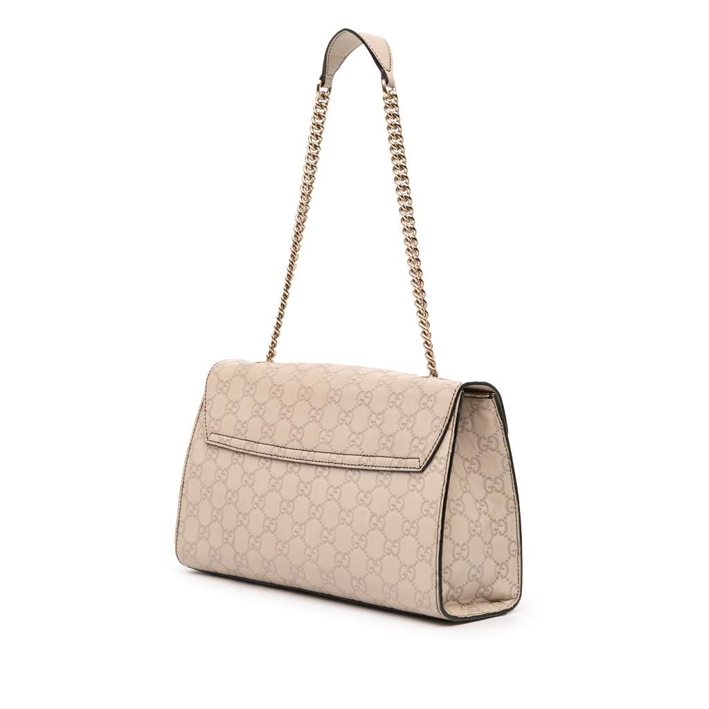 Gucci Medium Guccissima Emily Shoulder Bag - Back view