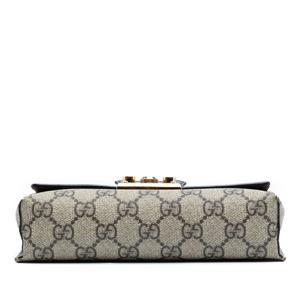 Gucci Mini GG Supreme Padlock Satchel - Image 6