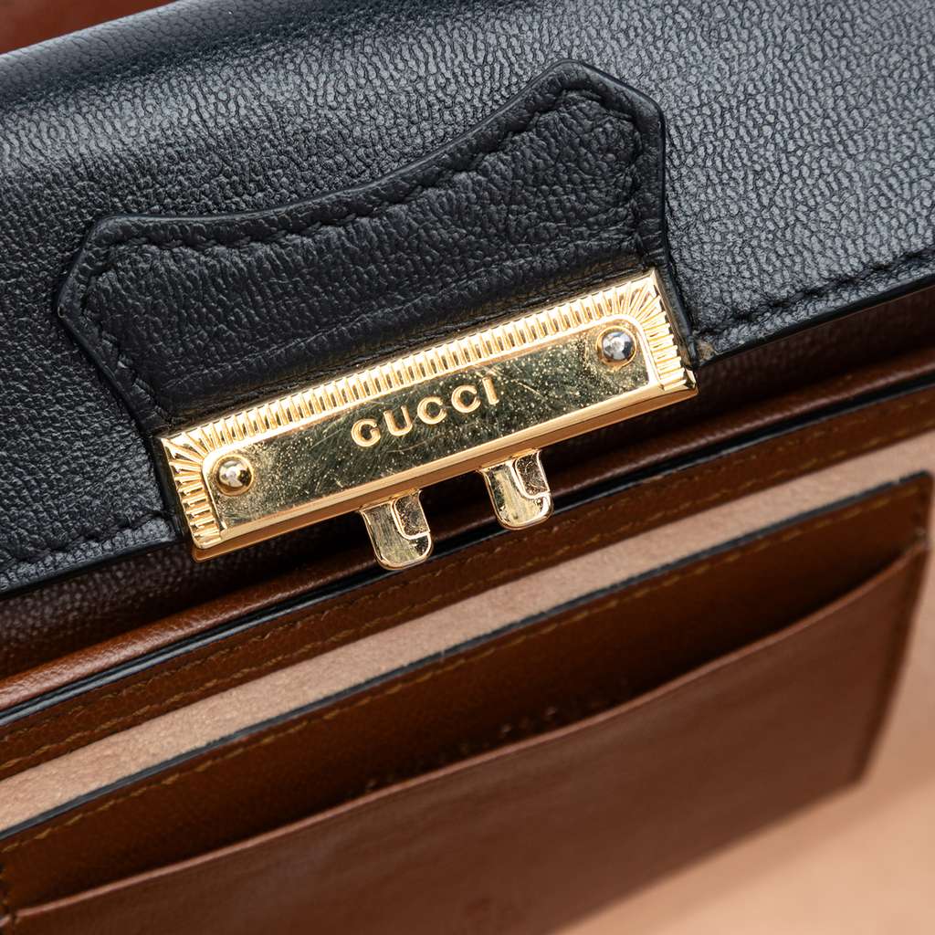 Gucci Mini GG Supreme Padlock Satchel - Side view