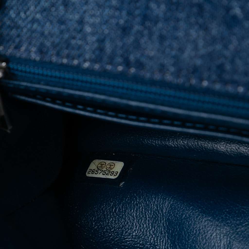 Chanel Mini Rectangular Classic Denim Braided Single Flap - Side view