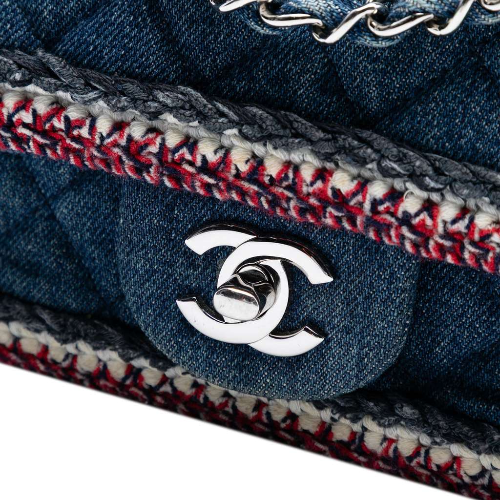 Chanel Mini Rectangular Classic Denim Braided Single Flap - Detail 1