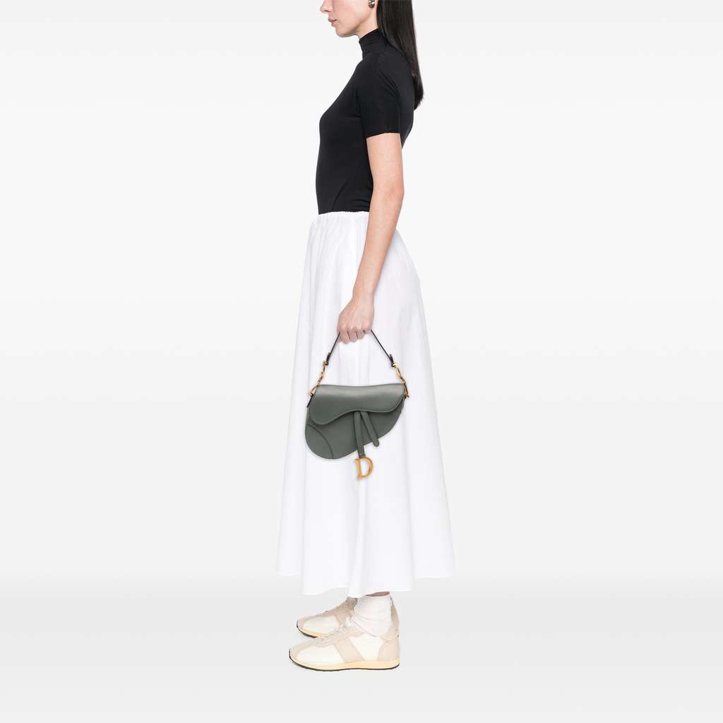 Dior Smooth Calfskin Saddle Bag - Image 12