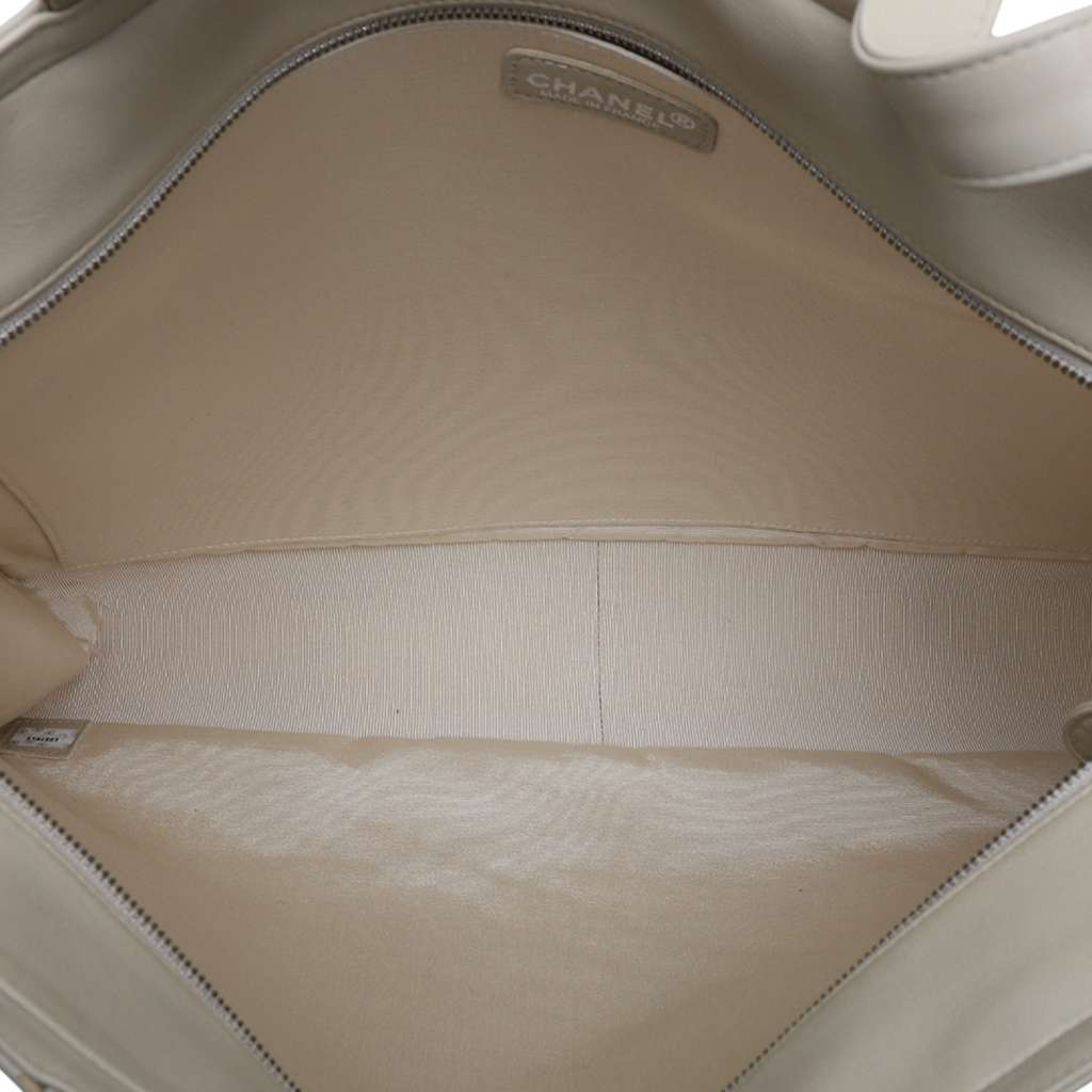 Chanel Lambskin Embossed CC Camellia Tote - 4