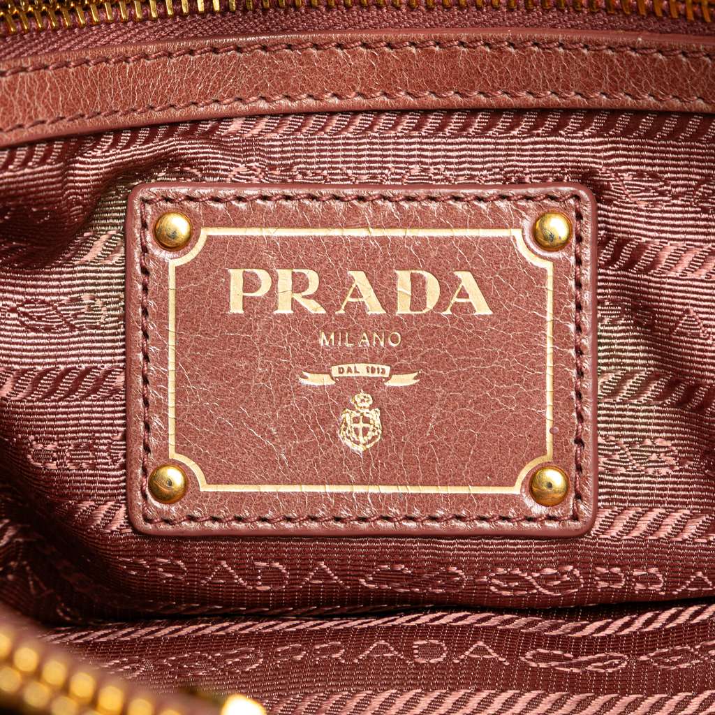 Prada Vitello Shine Satchel - 5