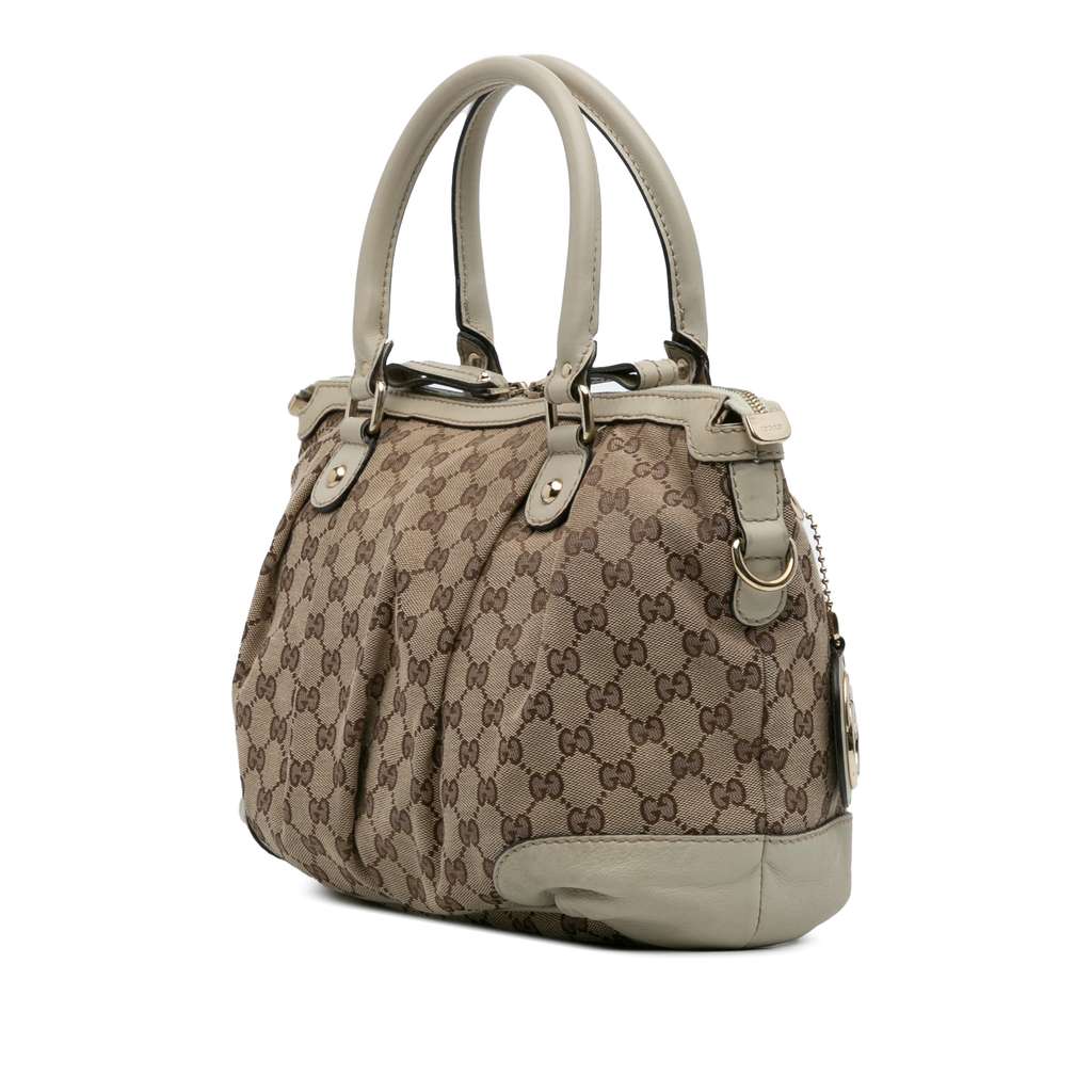 Gucci GG Canvas Sukey Satchel - Back view