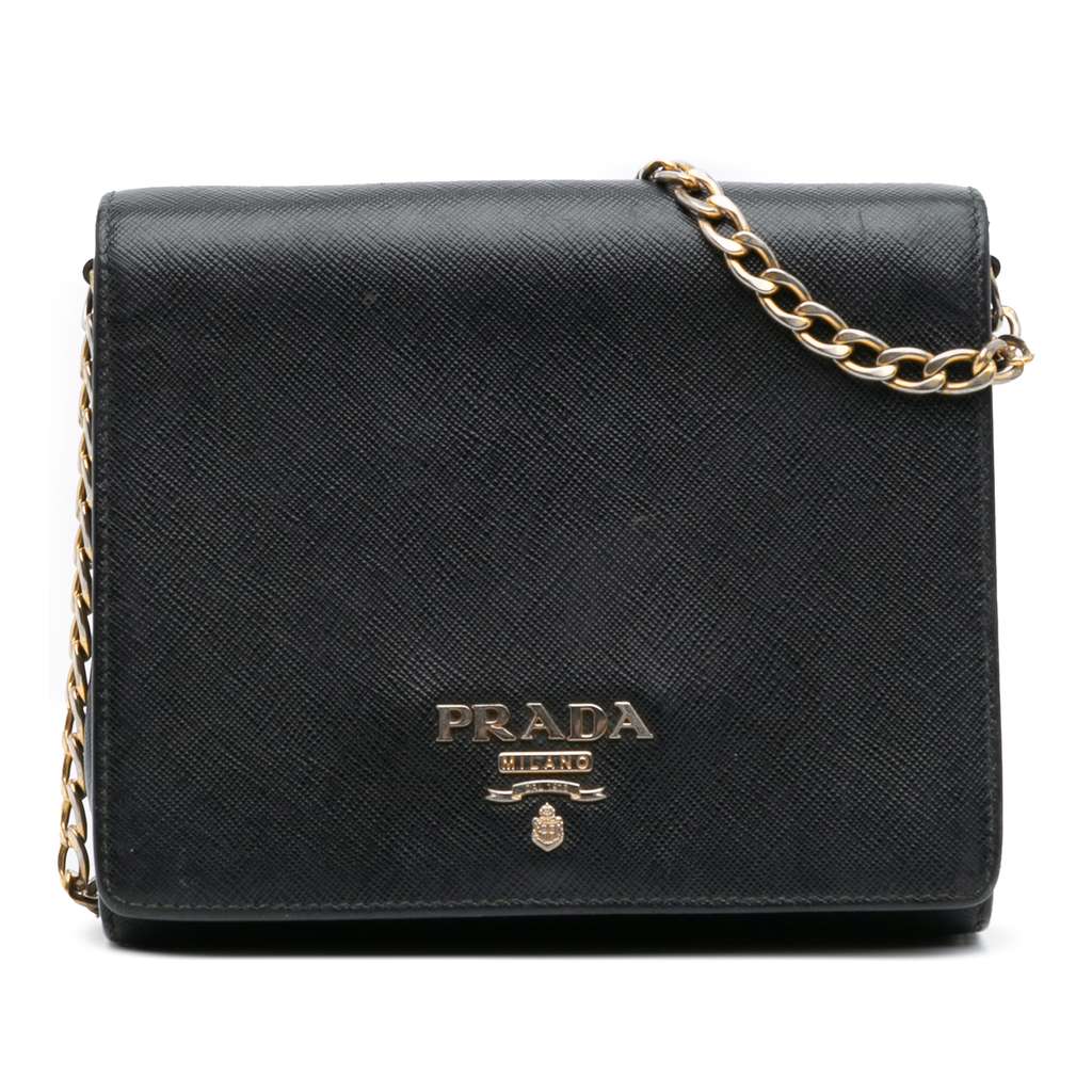 Prada Saffiano Chain Crossbody