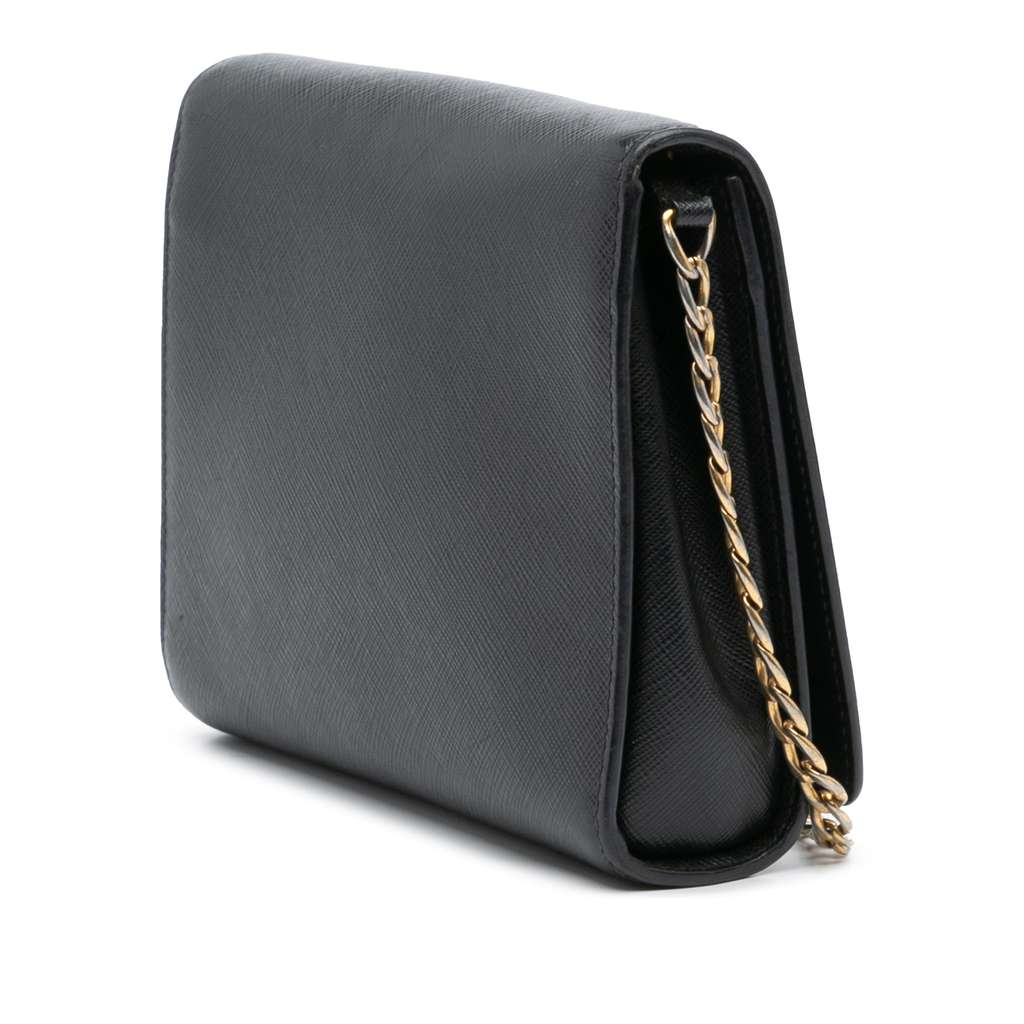 Prada Saffiano Chain Crossbody - Back view
