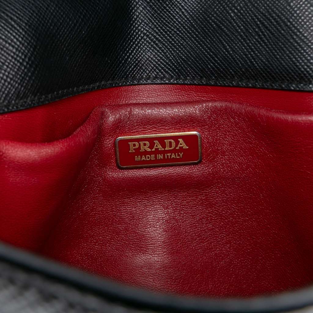 Prada Saffiano Chain Crossbody - Side view