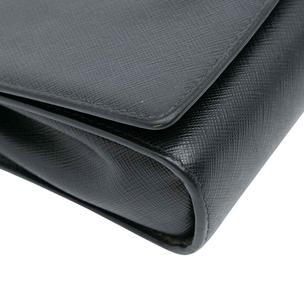 Prada Saffiano Chain Crossbody - Image 10