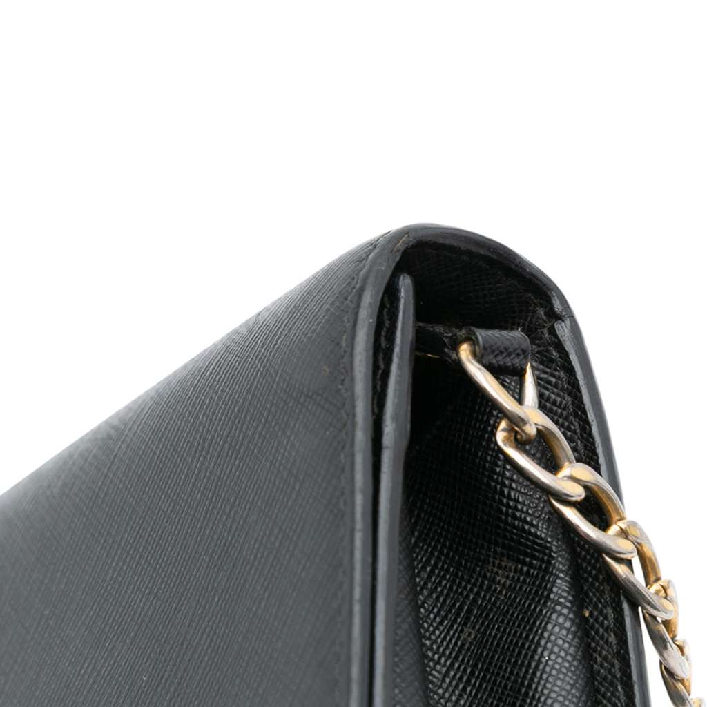 Prada Saffiano Chain Crossbody - Image 11